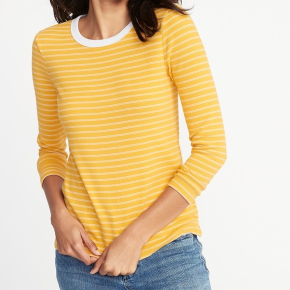 Slim-Fit Soft-Brushed Bracelet-Sleeve Tee - Picture 1 of 1